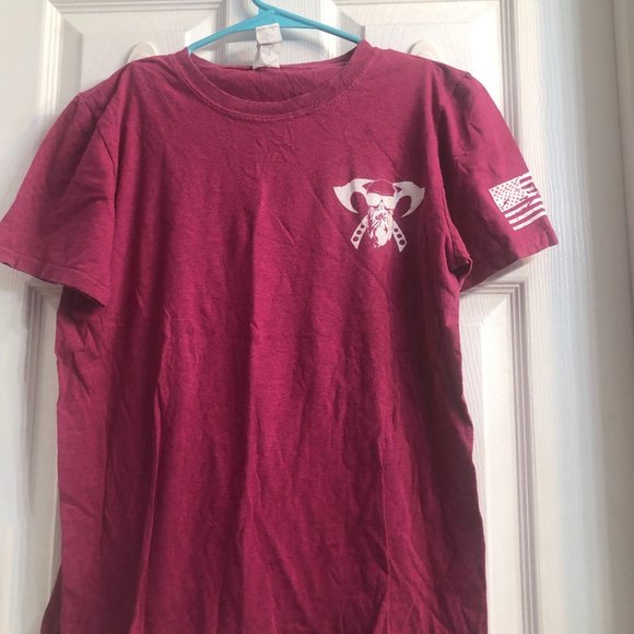 Magenta Axe Throwing Tee - Picture 1 of 3